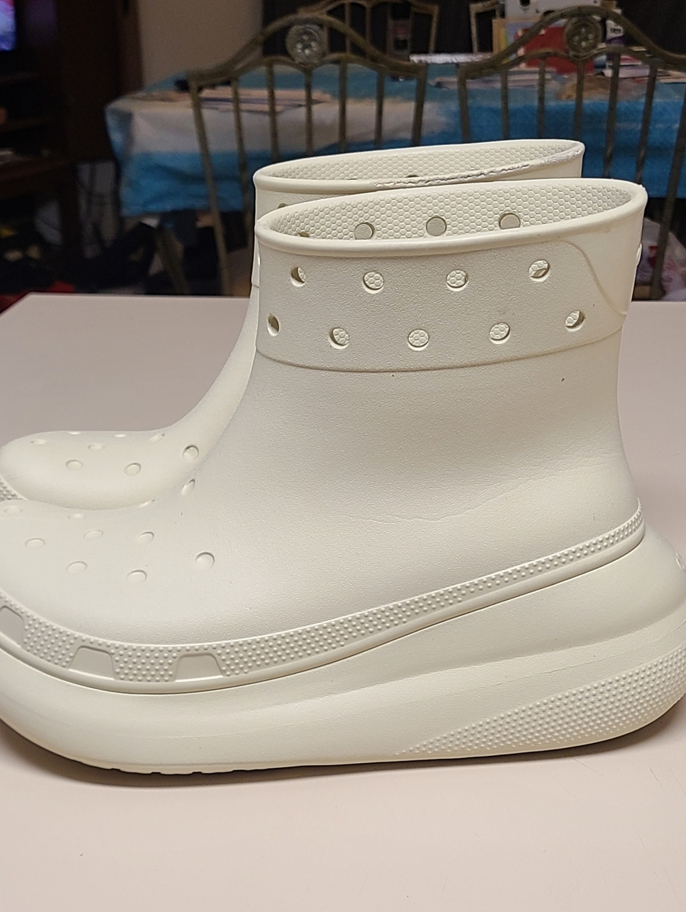 Crocs Classic Crush chunky platform rainboots size 10 - Picture 5 of 10